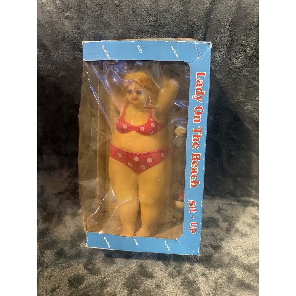 RARE Sit-Up Sally Vintage Toy, Novelty Toy, Fitness Toy, Gag Gift Tested Works